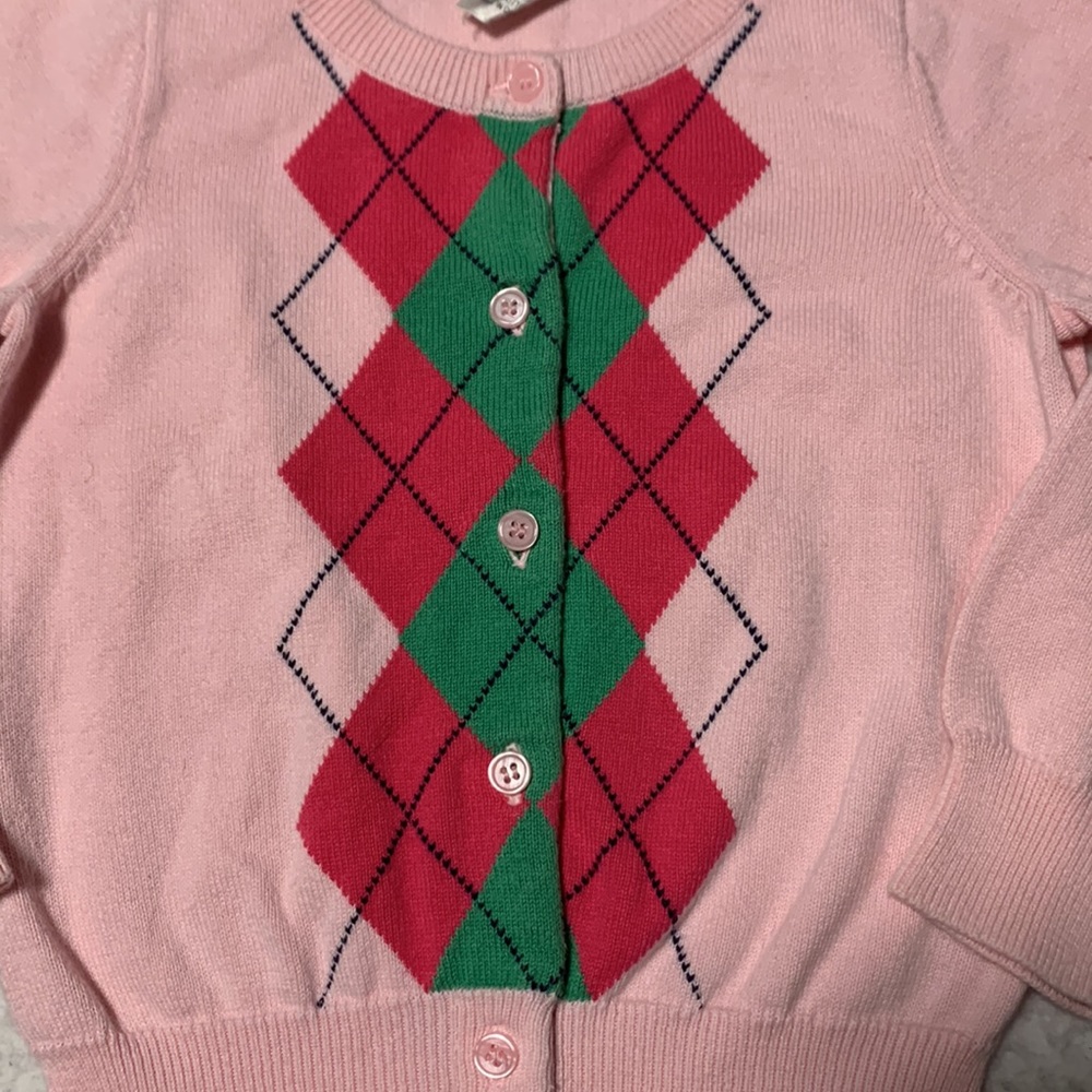 Talbots Kids Little Girls Cardigan, GUC, Size 3 - Picture 3 of 5